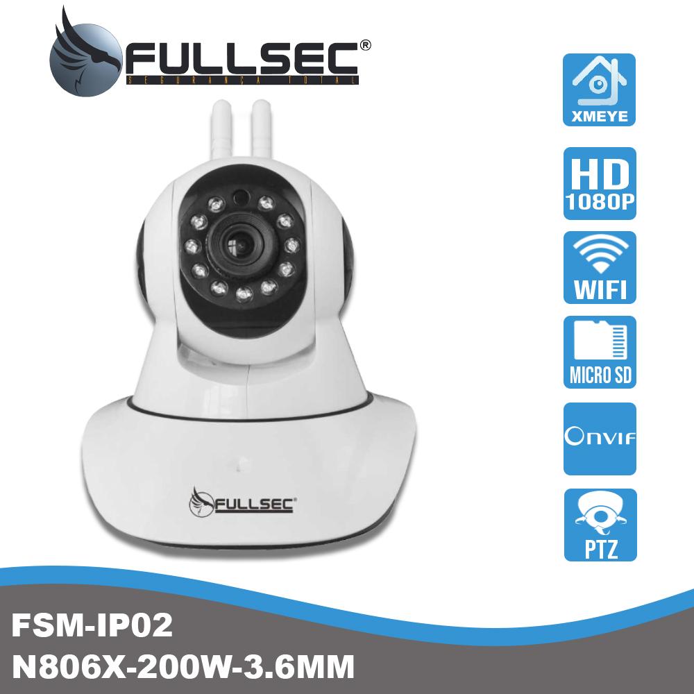 [Câmera IP Onvif ROBÔ 1080P 2 Antenas FSM-IP02 N806X-200W-3.6MM]