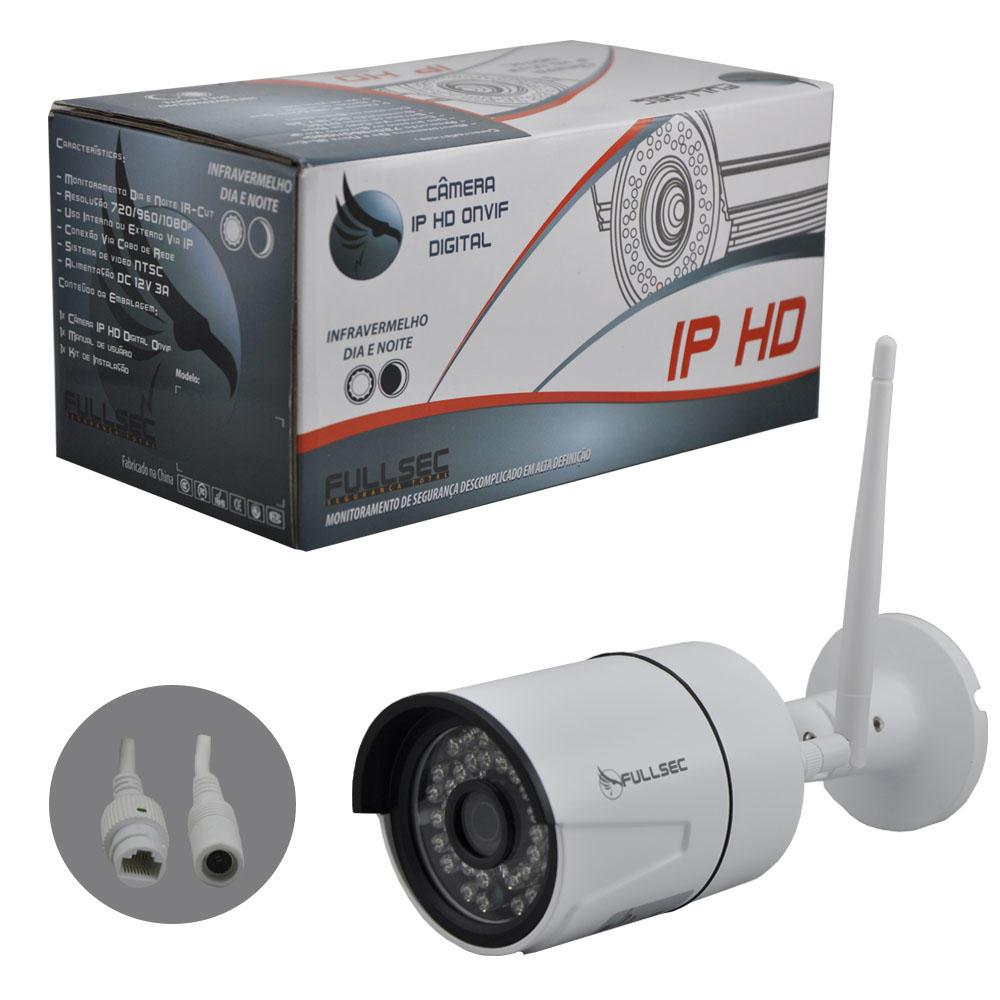 [Câmera Bullet IP 2MP FullHD 10800p 30 Metros Onvif 1/3 3.6mm - FS-IP62W]